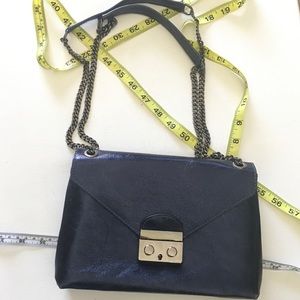 Giorgio Costa Blue Metallic CROSSBODY/CLUTCH